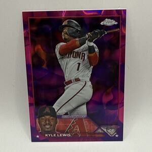 2023 Topps Chrome Update MAGENTA Purple Wave Refractor Kyle Lewis /299 #USC191